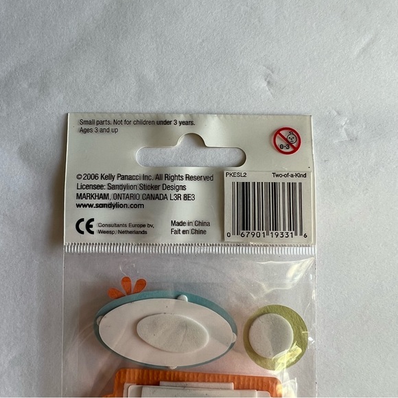 NWT Sandylion Essentials Dimensional Two-of-a-Kind Sticker Set - Picture 5 of 5